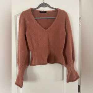 DO+BE V-Neck Sweater - Dusty Rose